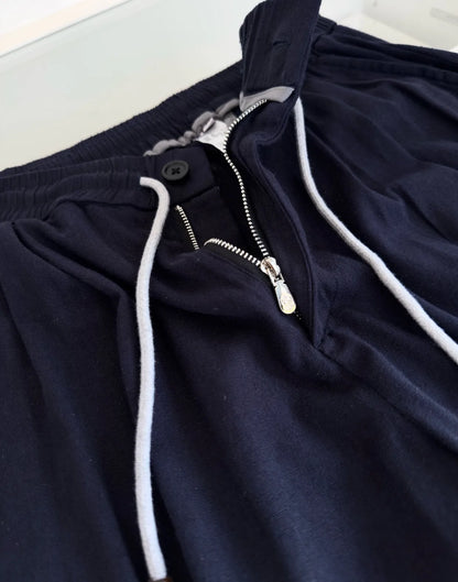 BC 25 Spring/Summer New Linen Sweat Absorbing Breathable Simple Fashion Old Money Style Straight Tube Casual Pants
