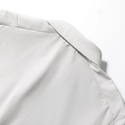 Spring and summer new men's leisure urban functional wind outdoor long-sleeved shirt breathable four-sided elastic shirt
