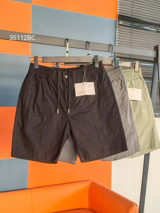 Italy BC men's clothing 25 summer new linen cotton breathable versatile fashion casual old money wind five-point shorts