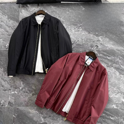 Italy BC men's clothing autumn and winter new fashion casual old money wind Harrington built-in thin cotton thermal jacket