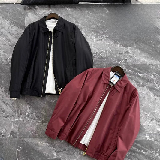 Italy BC men's clothing autumn and winter new fashion casual old money wind Harrington built-in thin cotton thermal jacket