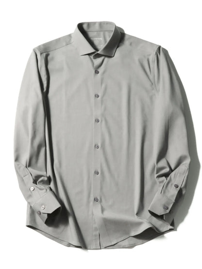 Premium old money style, spring and autumn new modal wool blended long-sleeved shirt business casual shirt