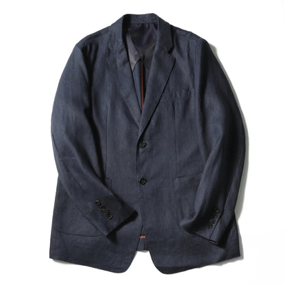 2025 spring and summer new men's high-end 100% pure linen breathable casual suit old money style suit jacket