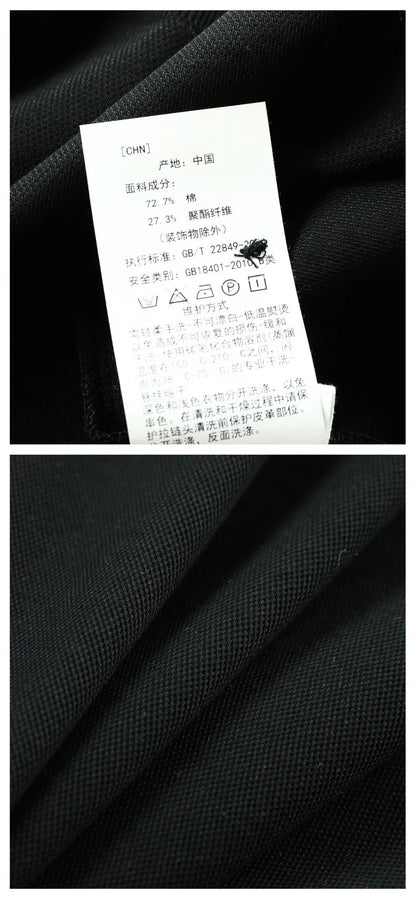 Summer, light luxury business commute casual lapel short-sleeved T-shirt polo shirt