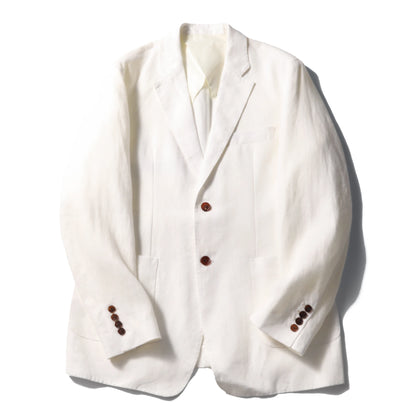 2025 spring and summer new men's high-end 100% pure linen breathable casual suit old money style suit jacket